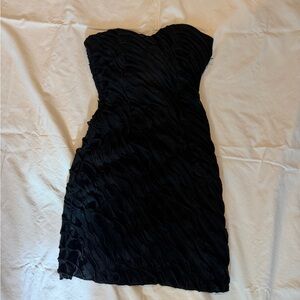 Vintage mini club Black Strapless Dress